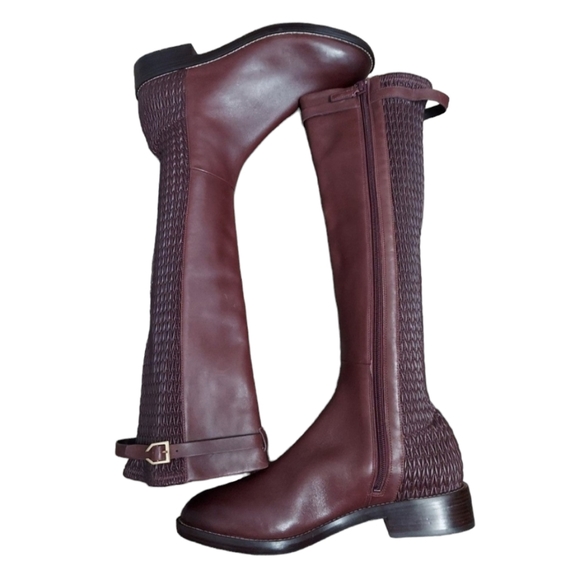NWOT Cole Haan Lexi Grand Stretch Leather Riding Boots size 9.5 M - Picture 2 of 15
